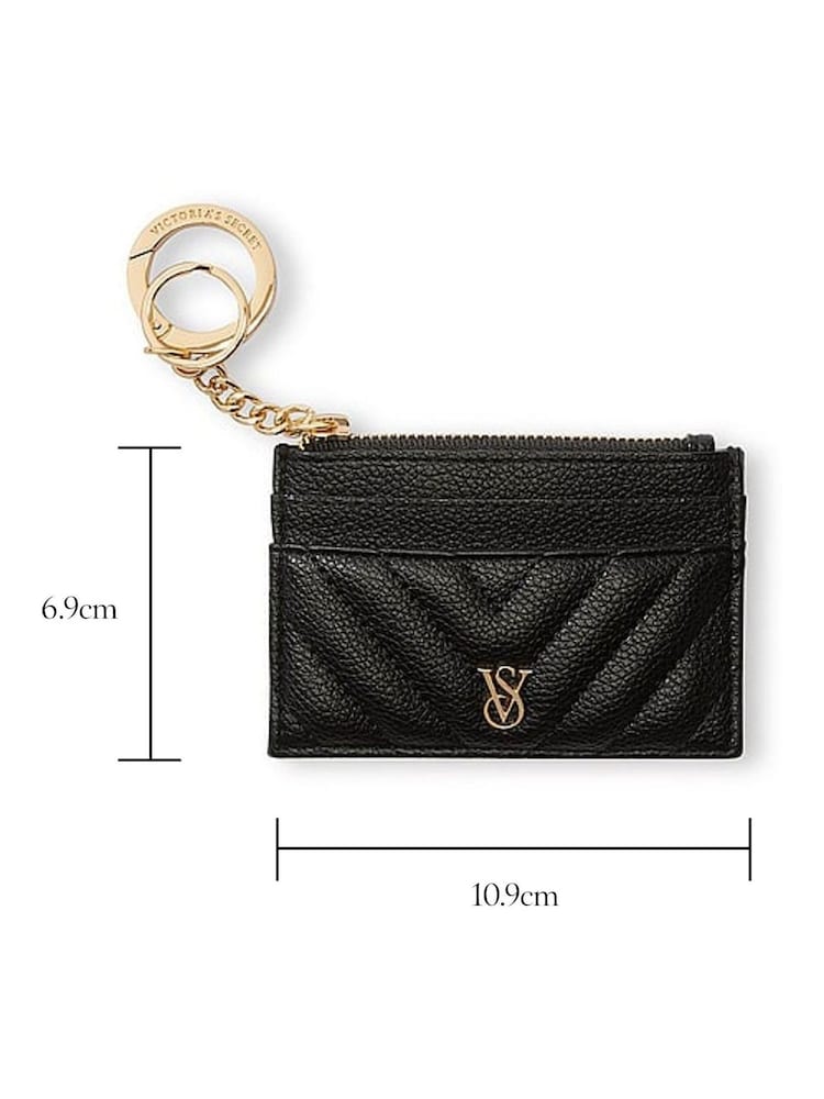 Victoria's Secret Black Card Case Keyring - Image 3 of 3