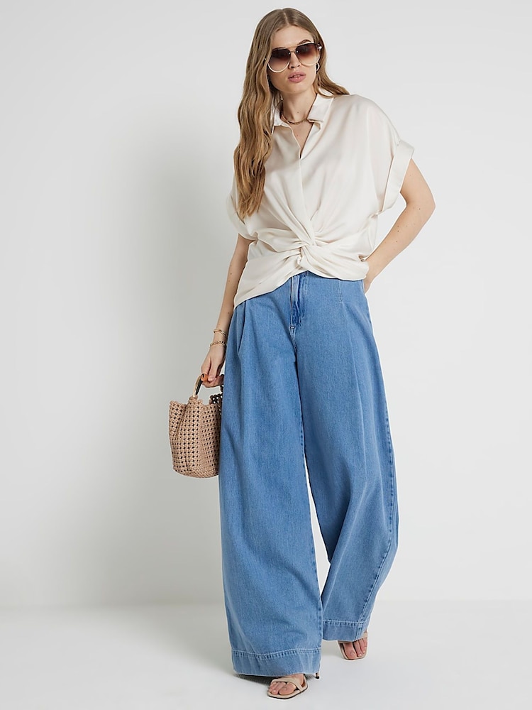 River Island Обертывание спереди блузки - Изображение 2 из 6 River Island Обертывание спереди блузки - Изображение 2 из 6