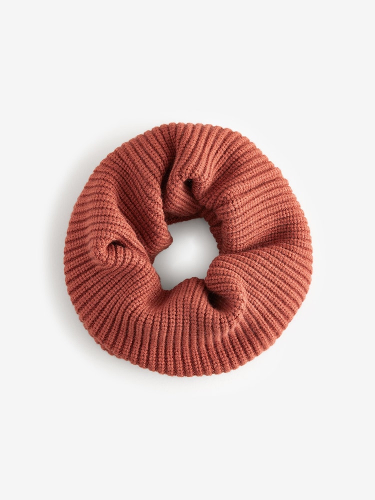 Rust Brown Knitted Snood (1-16yrs) - Image 1 of 2