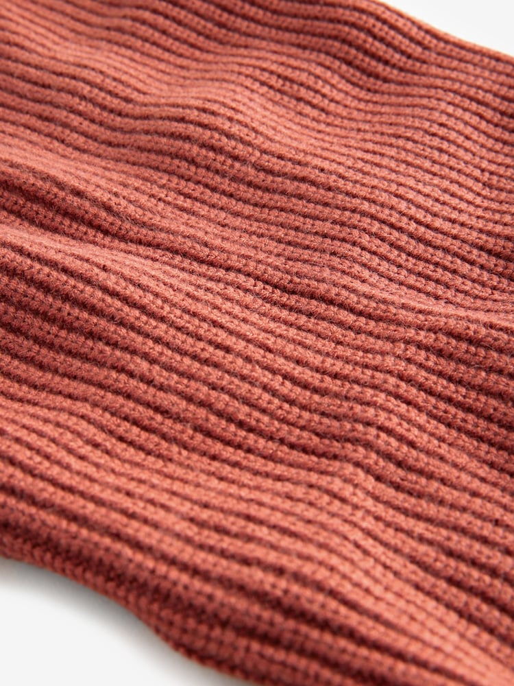 Rust Brown Knitted Snood (1-16yrs) - Image 2 of 2