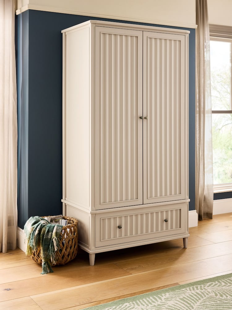 Nina Campbell Putty Willis Double Wardrobe - Image 1 of 10