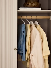 Nina Campbell Putty Willis Double Wardrobe - Image 4 of 10