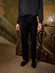 Black EDIT Wide Leg Tuxedo Trousers - Image 3 of 6