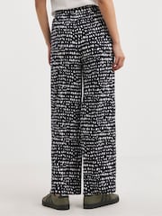 JD Williams Blue Jersey Wide Leg Trousers 2 Pack - Image 2 of 4