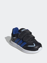adidas Black/Navy Tensaur Switch Kids Trainers - Image 3 of 8