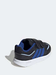 adidas Black/Navy Tensaur Switch Kids Trainers - Image 4 of 8