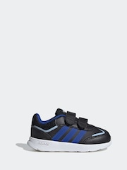adidas Black/Navy Tensaur Switch Kids Trainers - Image 7 of 8