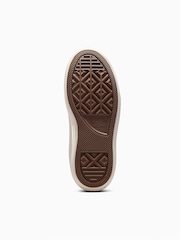 Converse Brown Chuck Taylor Leather Fleece Lined Move Youth Trainers - Image 6 of 7