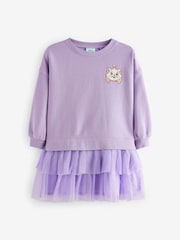 Purple Marie Sweat Mesh Dress (3mths-7yrs) - Image 6 of 10