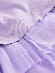 Purple Marie Sweat Mesh Dress (3mths-7yrs) - Image 8 of 10