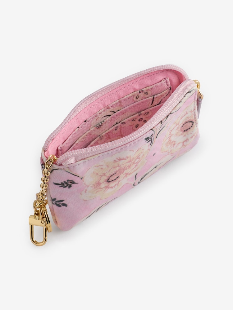 Cath Kidston Pink Floral Card Coin Purse - Image 3 of 4