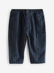 Navy/White Cosy Pull On Smart Trousers (3mths-7yrs) - Image 5 of 6
