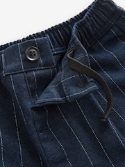 Navy/White Cosy Pull On Smart Trousers (3mths-7yrs) - Image 6 of 6