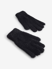 Black Fluffy Gloves (3-16yrs) - Image 2 of 3