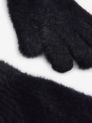 Black Fluffy Gloves (3-16yrs) - Image 3 of 3