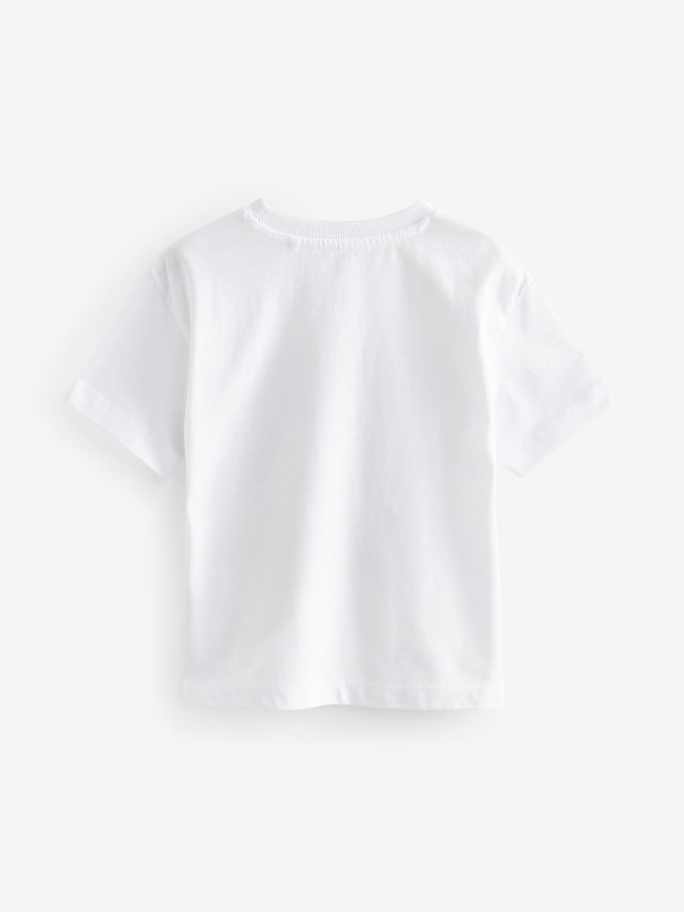 White Short Sleeve Character T-Shirt (3mths-7yrs) - Image 2 of 3