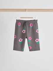 Grey/Pink Flower Print Baby Sweatshirt and Joggers Set - Image 9 of 16