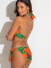Pour Moi Orange Paradiso Triangle Hidden Underwired Bikini Top - Image 2 of 4