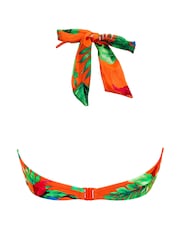 Pour Moi Orange Paradiso Triangle Hidden Underwired Bikini Top - Image 4 of 4