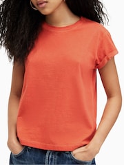 Orange - Allsaints Anns T-Shirt - Bild 5 von 7