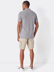 Crew Clothing Grey 100% Cotton Pique Polo Shirt - Image 2 of 5