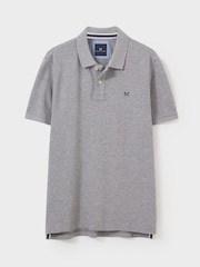 Crew Clothing Grey 100% Cotton Pique Polo Shirt - Image 5 of 5