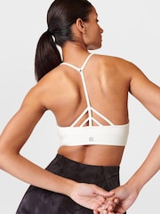 Sweaty Betty Lily White Mindful Flex Seamless Yoga Bra - Image 4 of 7