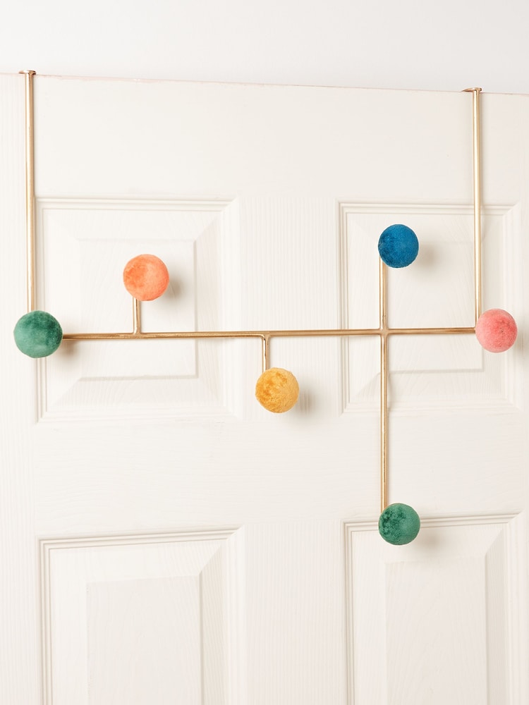 Oliver Bonas Gold Large Metal And Velvet Multi Over Door Hook - Image 2 of 4