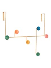 Oliver Bonas Gold Large Metal And Velvet Multi Over Door Hook - Image 4 of 4