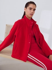 Red Sports Fleece Jacket - Image 1 of 10