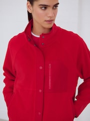 Red Sports Fleece Jacket - Image 5 of 10