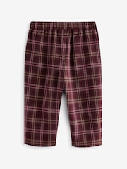 Berry Red Check Wide Leg Trousers (3mths-7yrs) - Image 6 of 9