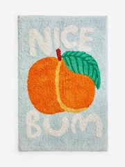 Eleanor Bowmer Peach Nice Bum Slogan 100% Cotton Bath Mat - Image 3 of 3