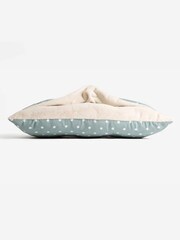 Lords and Labradors Duck Egg Spot 100% Cotton Sleepy Burrows Dog Bed - Image 5 of 5