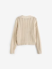 Gap Neutral Textured Cardigan - Image 2 of 3