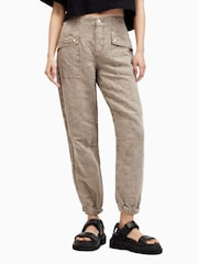 AllSaints Nude Val Trousers - Image 2 of 8