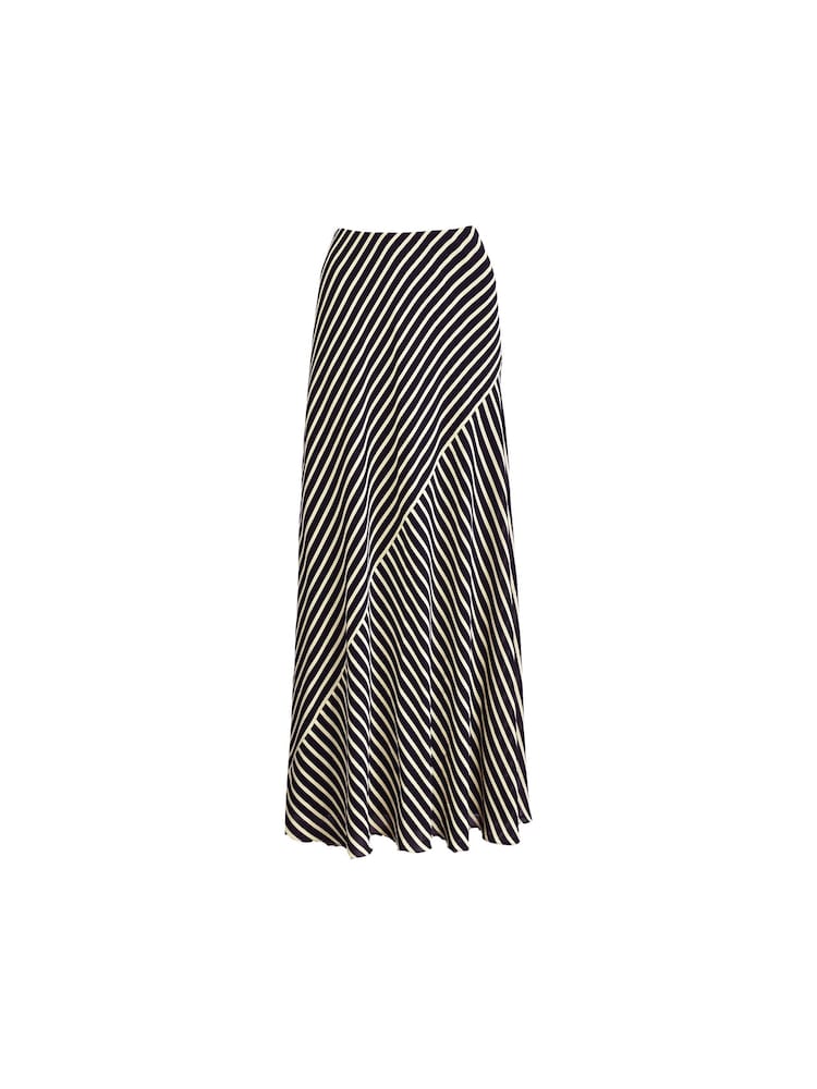 Ro&Zo Black Stripe Seam Detail Maxi Skirt - Image 4 of 4