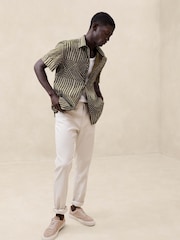Banana Republic Green Cotton Poplin Shirt - Image 1 of 1