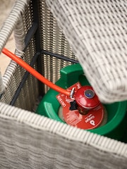 Kettler White Wash Palma Garden Low Gas Bottle Storage - Image 2 of 3