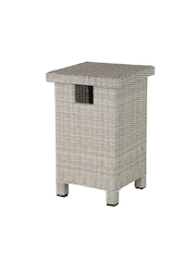 Kettler White Wash Palma Garden Low Gas Bottle Storage - Image 3 of 3