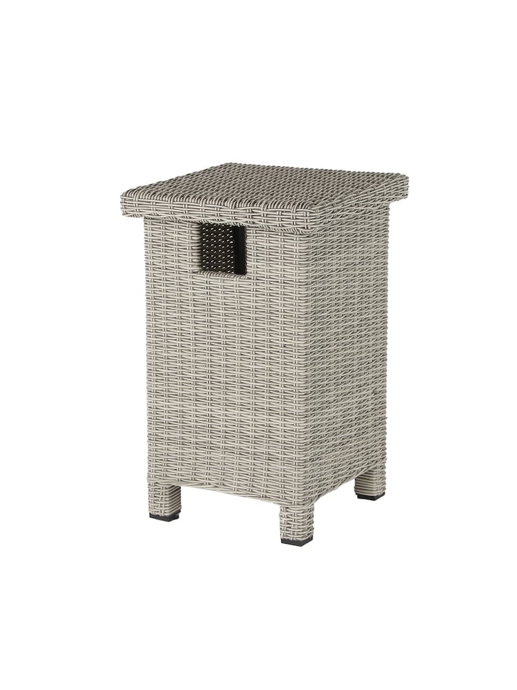 Kettler White Wash Palma Garden Low Gas Bottle Storage - Image 3 of 3