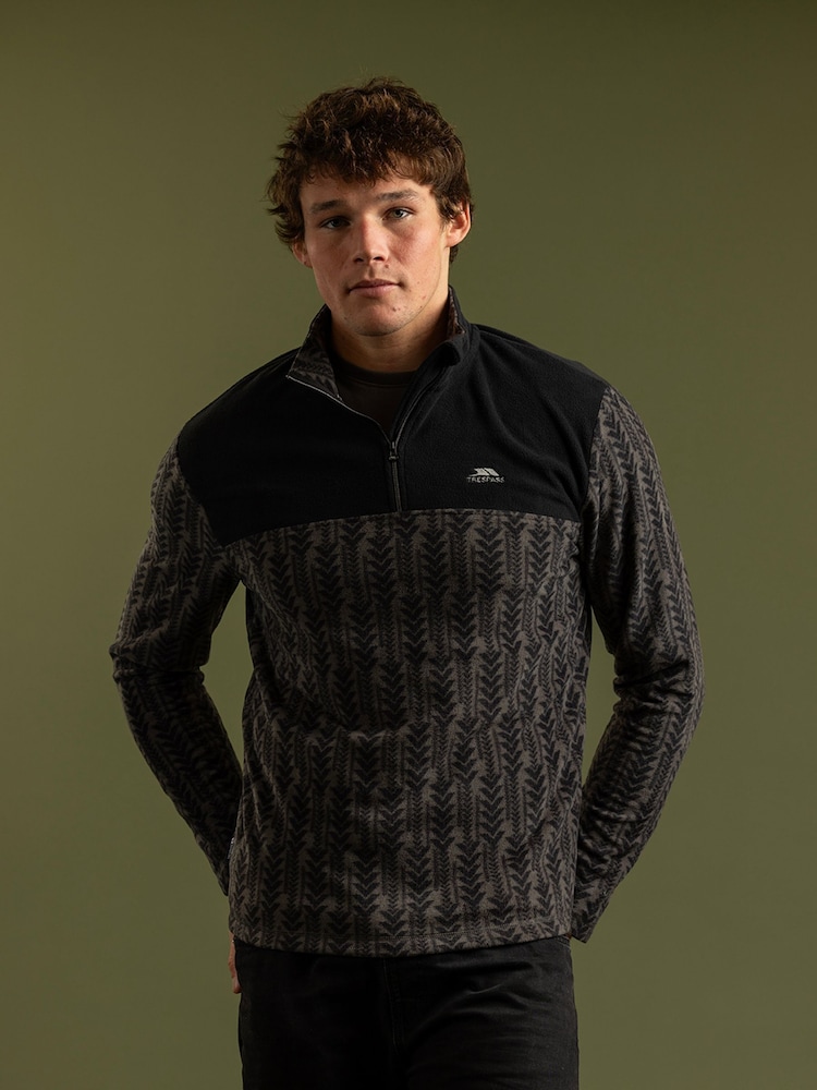 Trespass Grey Embleton Micro Fleece - Image 1 of 7