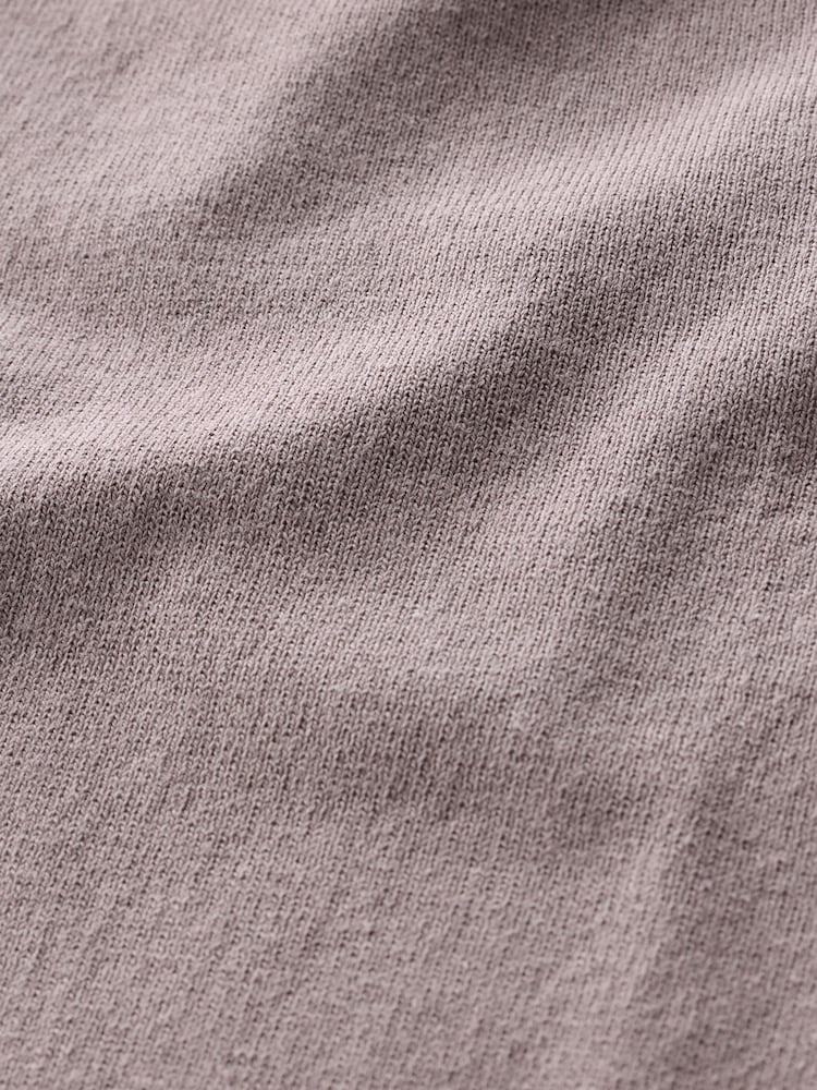 Stone Dark Slim Fit Knitted Long Sleeve Polo Shirt - Image 7 of 7