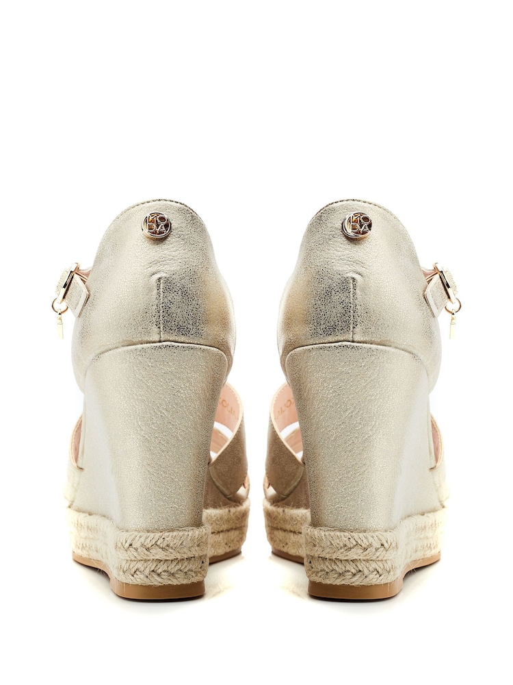 Moda In Pelle Rikolia Wedge Sandals - Image 3 of 4