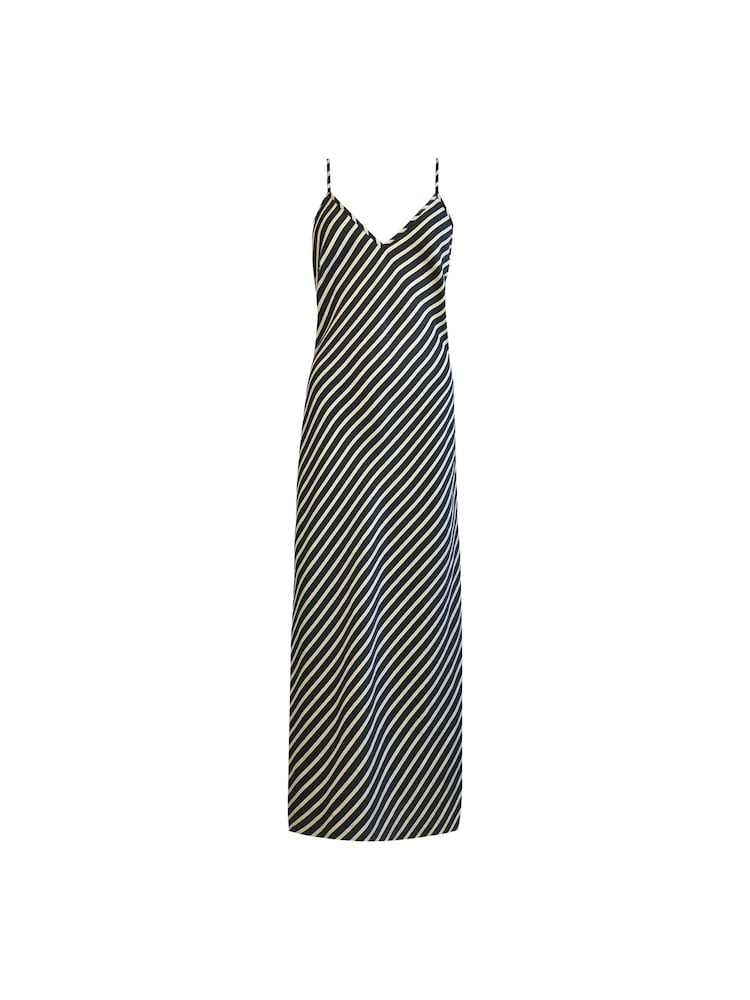 Ro&Zo Black Stripe Slip Maxi Dress - Image 4 of 4