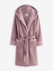 Pink - Cord Dressing Gown with Borg Lining - Bild 6 von 8