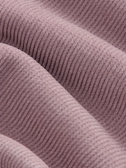 Pink - Cord Dressing Gown with Borg Lining - Bild 8 von 8