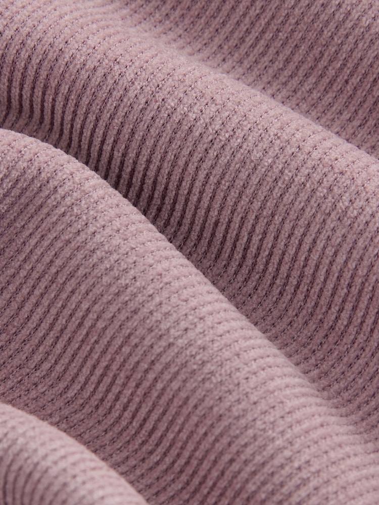 Pink - Cord Dressing Gown with Borg Lining - Bild 8 von 8 Pink - Cord Dressing Gown with Borg Lining - Bild 8 von 8