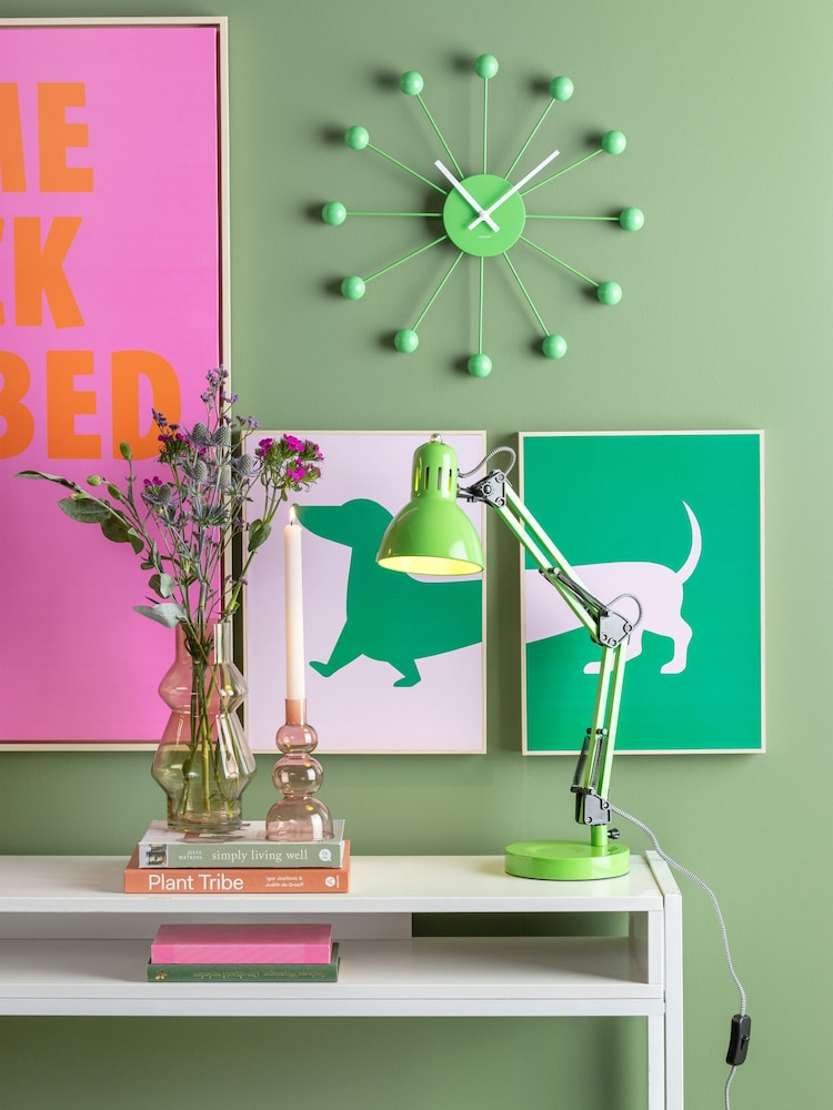 pt, Set of 2 Purple/Green Dachshund Wall Art Set - Image 1 of 3 pt, Set of 2 Purple/Green Dachshund Wall Art Set - Image 1 of 3
