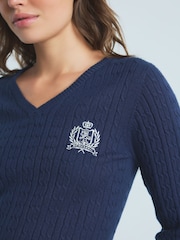 Navy Cable Knit Jumper - Image 4 of 4